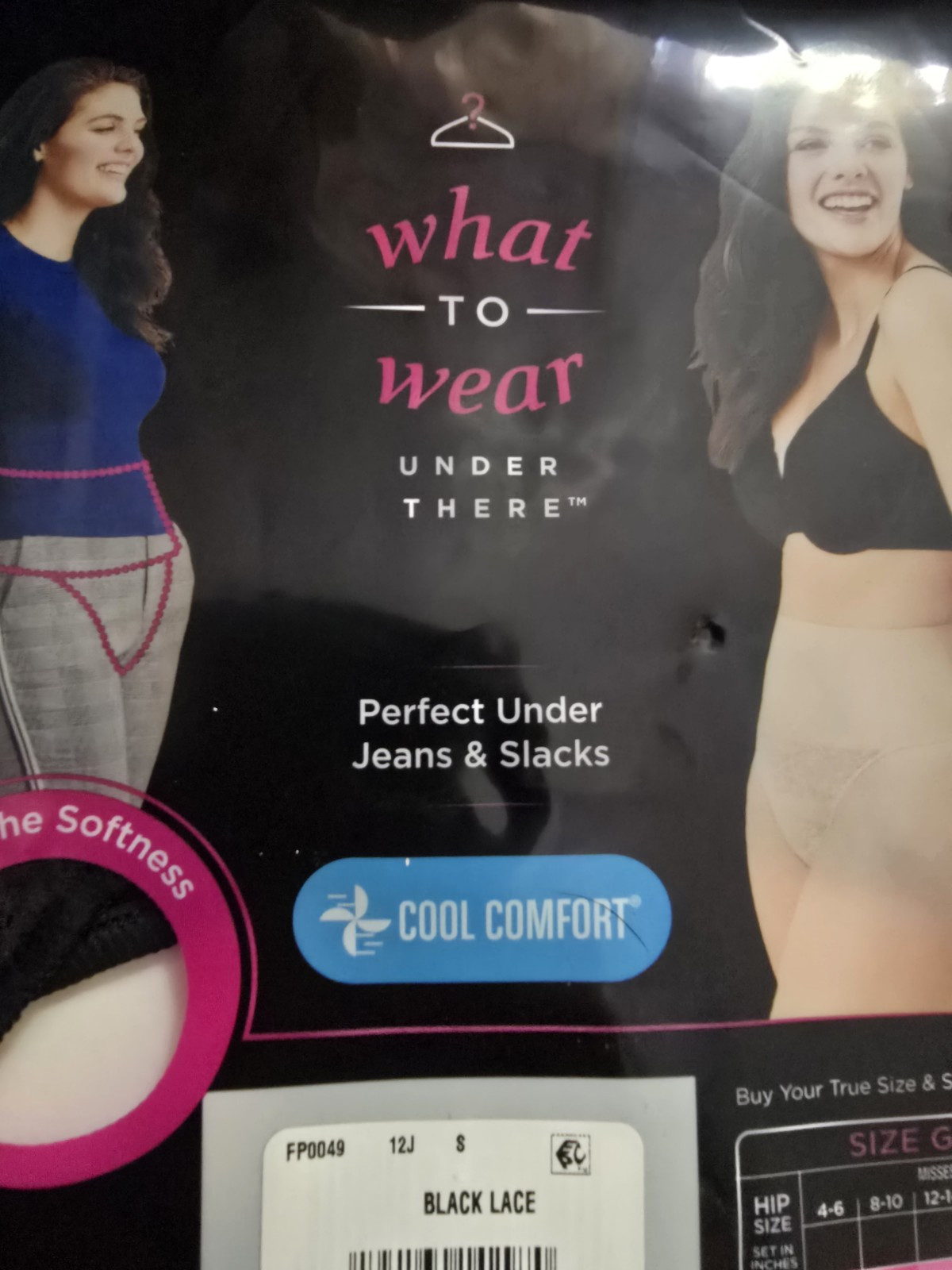 MAIDEN FORM FLEXEES SHAPING COOL COMFORT THONG SHAPERS SZ 3XL BLACK