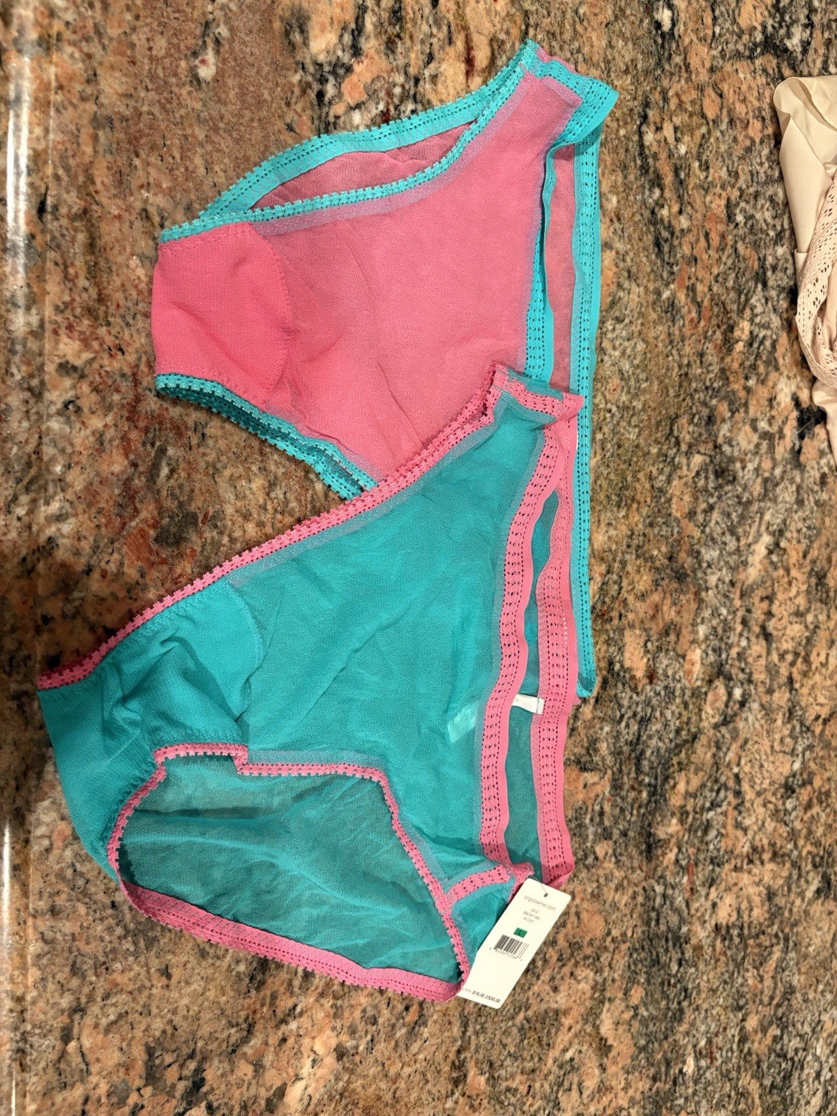 Ongossamer On gossamer 2 Hi Cut Briefs Panties Sz L Nwt