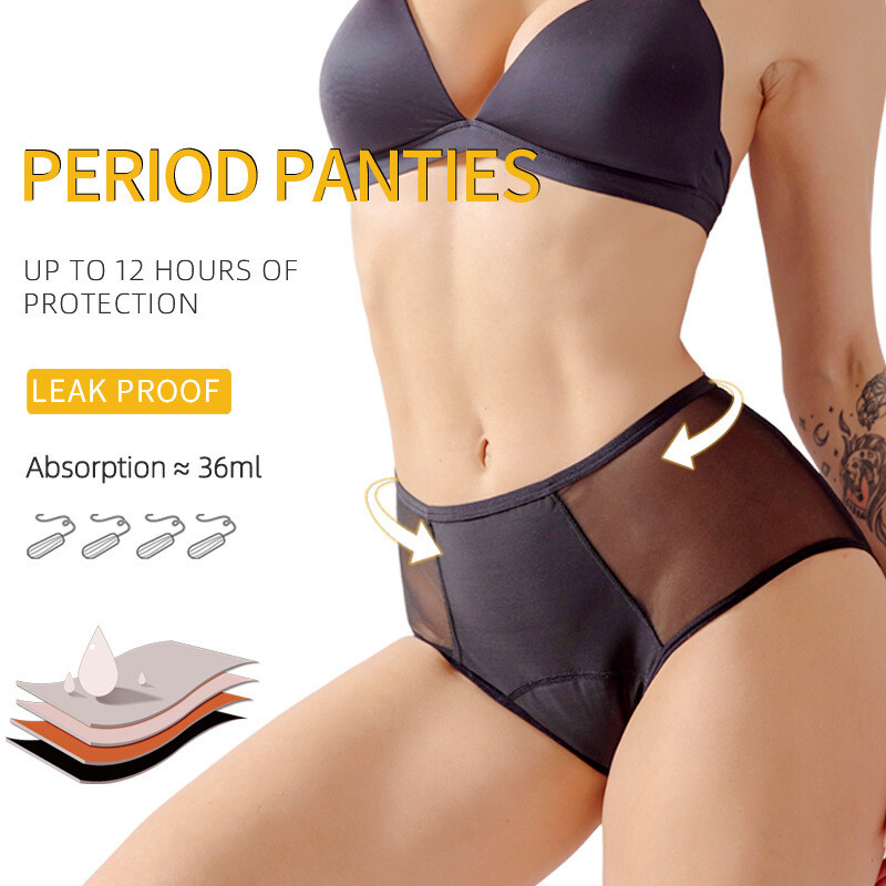 4-layer Menstrual Panties Physiological Pants Leak Proof Women Period Underwear