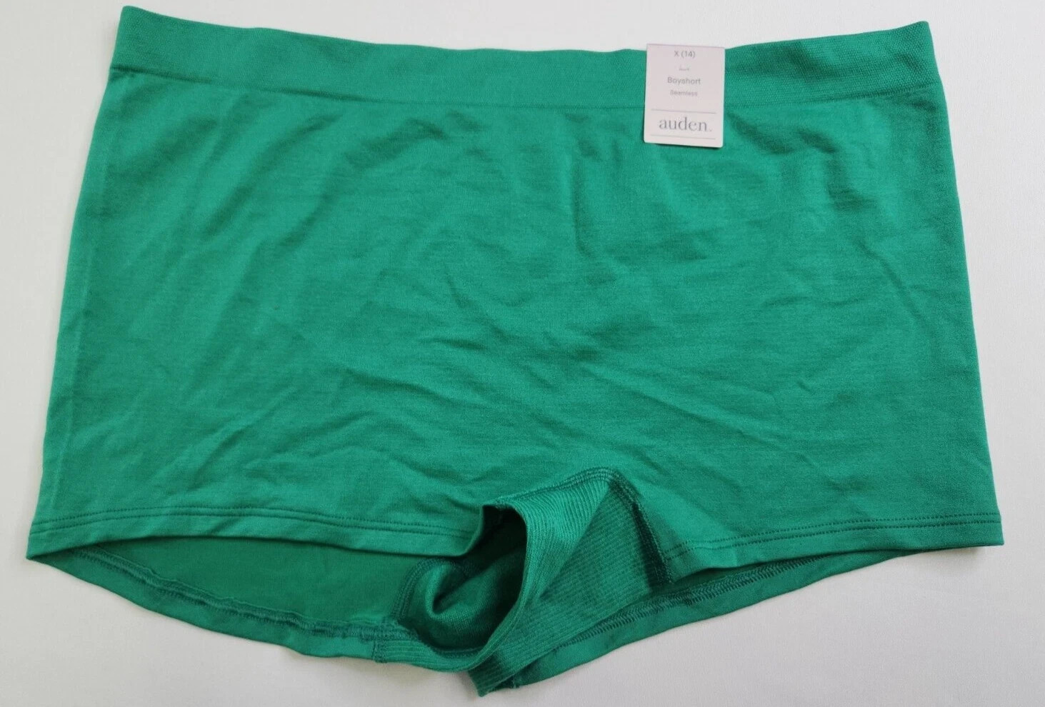 Auden Womens Lot of 2 Green &Black Boyshort & Hipster Seamless Panties Size X 14
