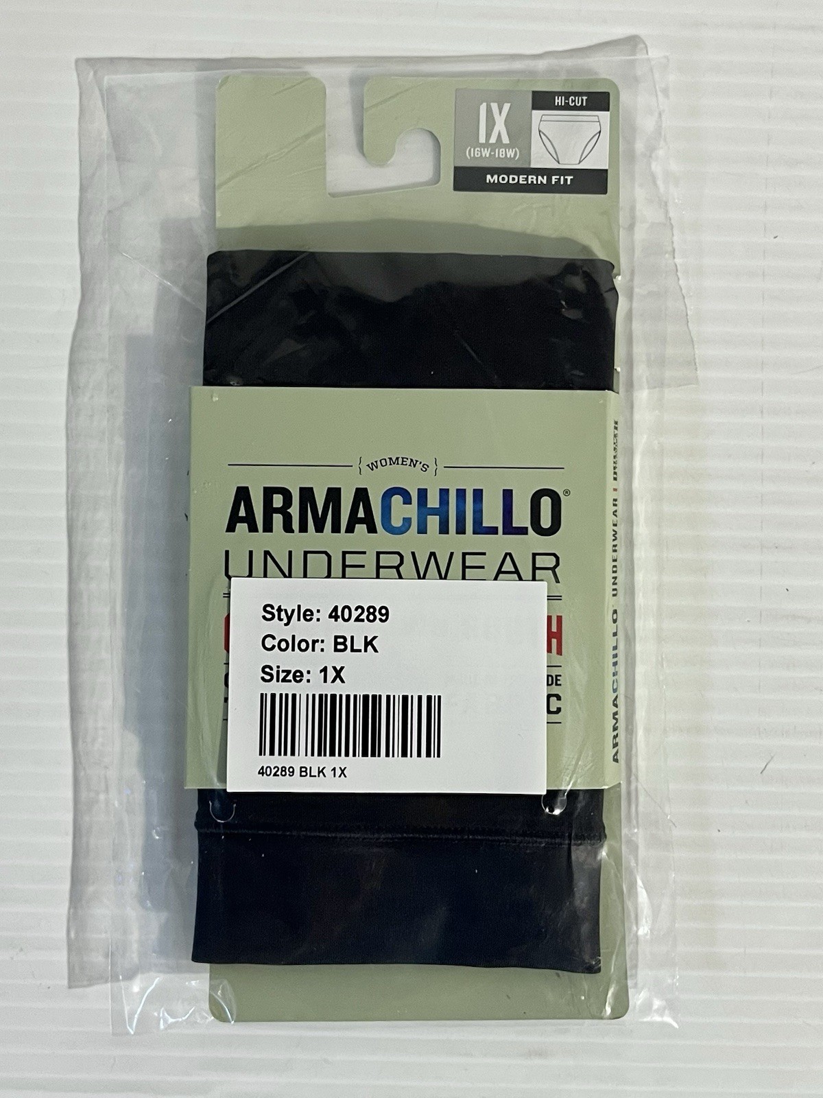 Duluth Women’s Armachillo Cooling Underwear Hi-Cut Brief/Black Size 1X (16w-18w)