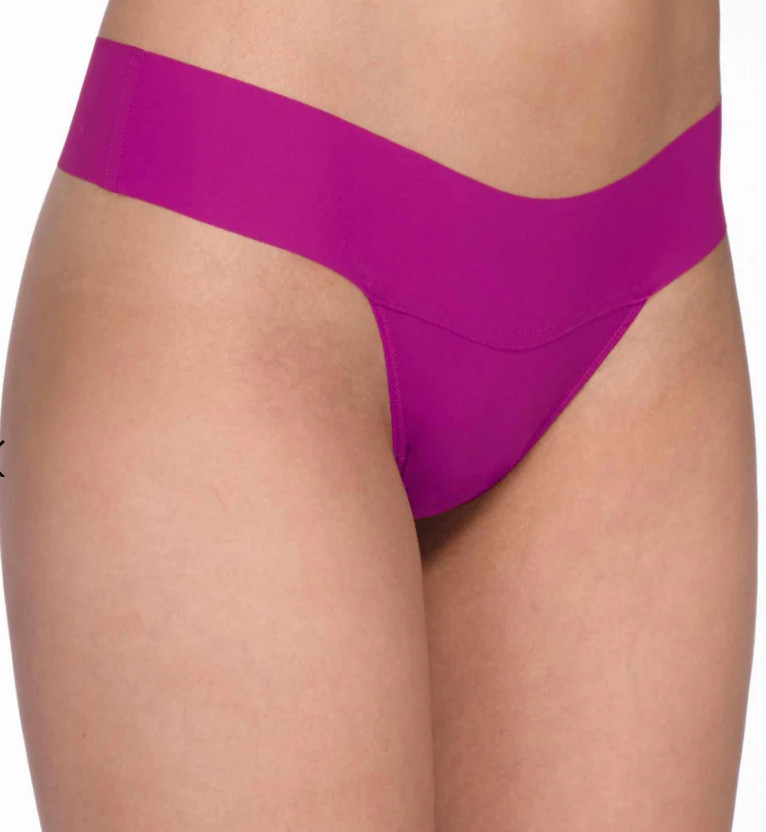 Hanky Panky SMALL BreatheSoft Natural Rise Thong NWOT Hot Fuchsia Pink