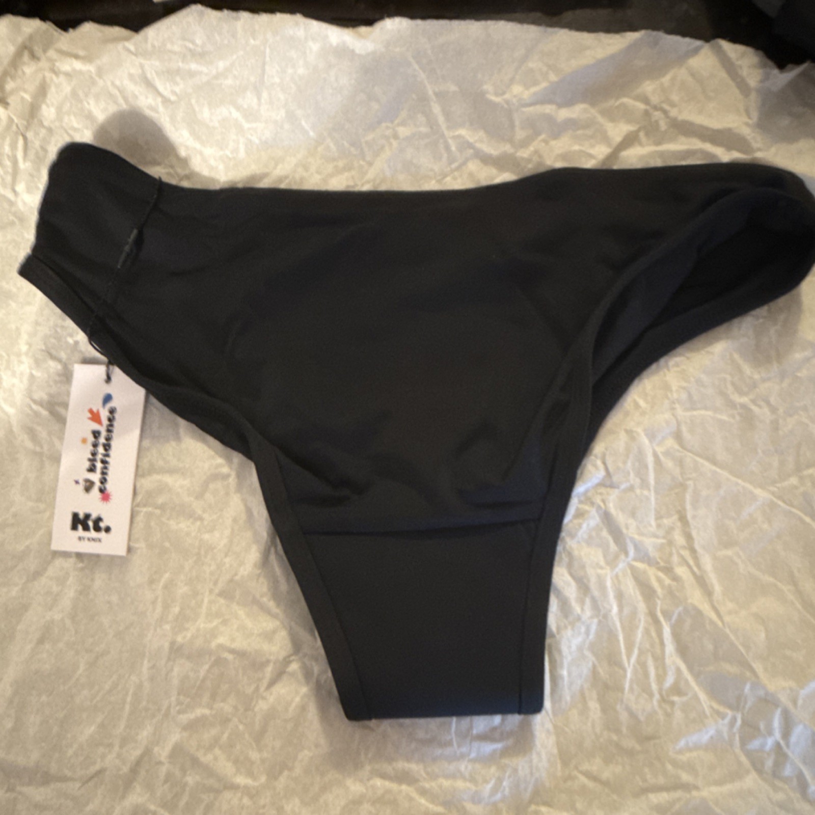 Kt by Knix Period-Proof Bikini bottoms. Black Size small. Machine Washable. New