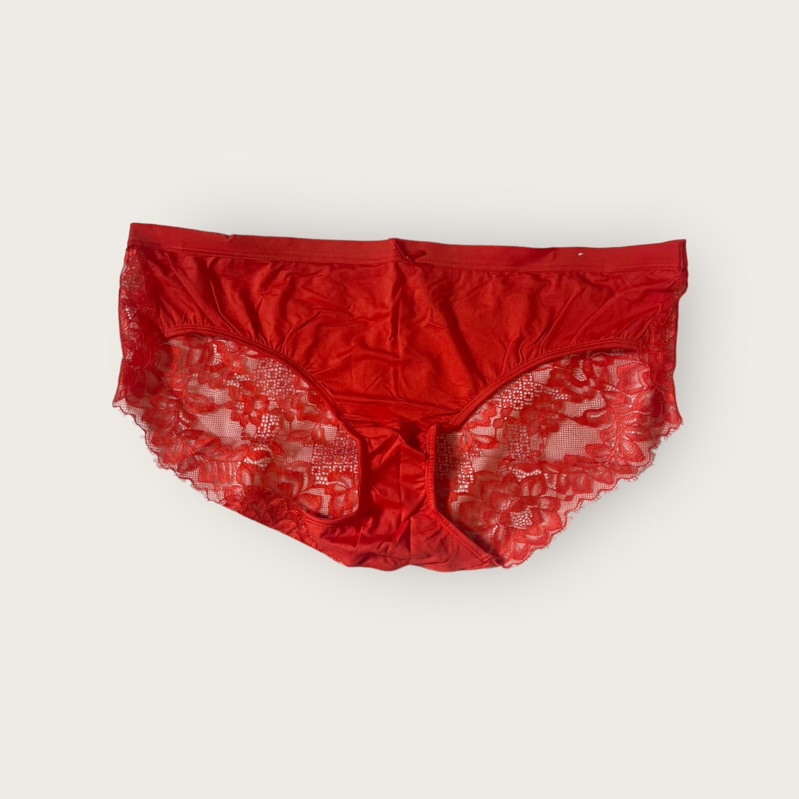 Lane Bryant Cacique No Show Lace Back Hipster Panty Red sz 22/24 (1526)