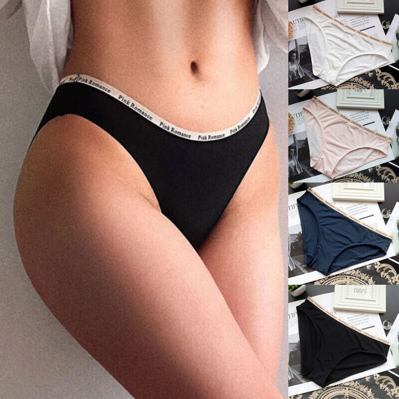 1/4 Pack Lot Womens Silky Seamless Panties Sexy Underwear Lingeries Brief Undies