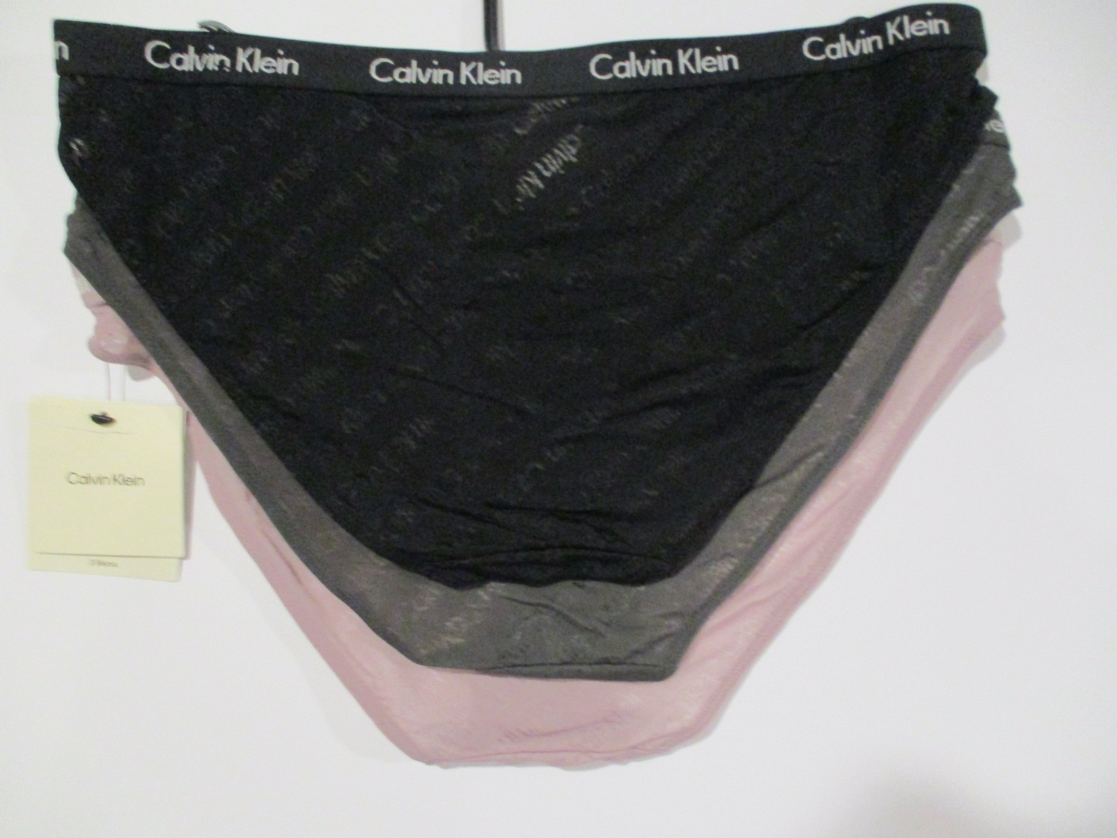 Calvin Klein women’s Bikini Carousel mesh panties size Medium 3 pair
