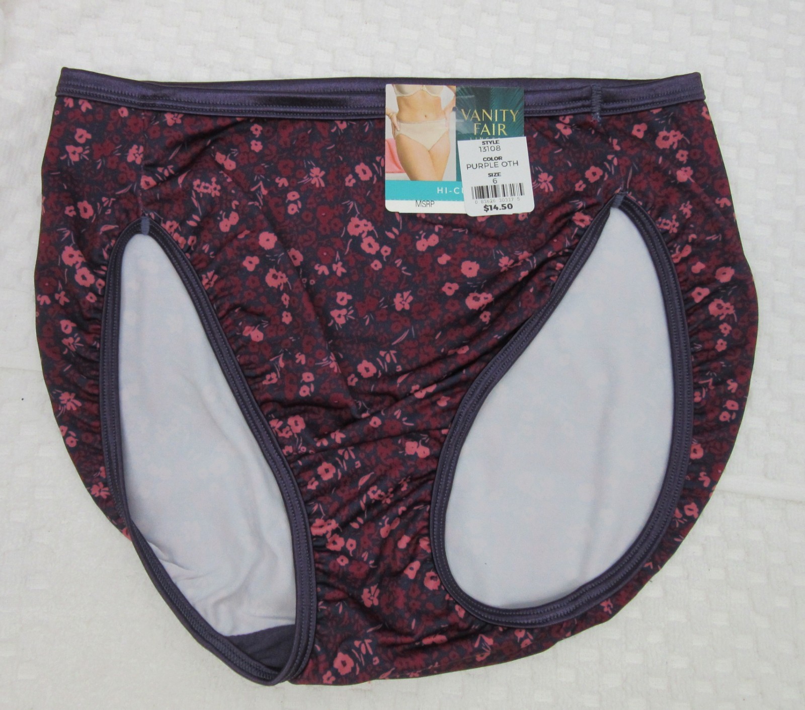 NWT set/3 VANITY FAIR ILLUMINATION HI CUT 13108 FEEL CUTE PARADISE COSMO GARDEN