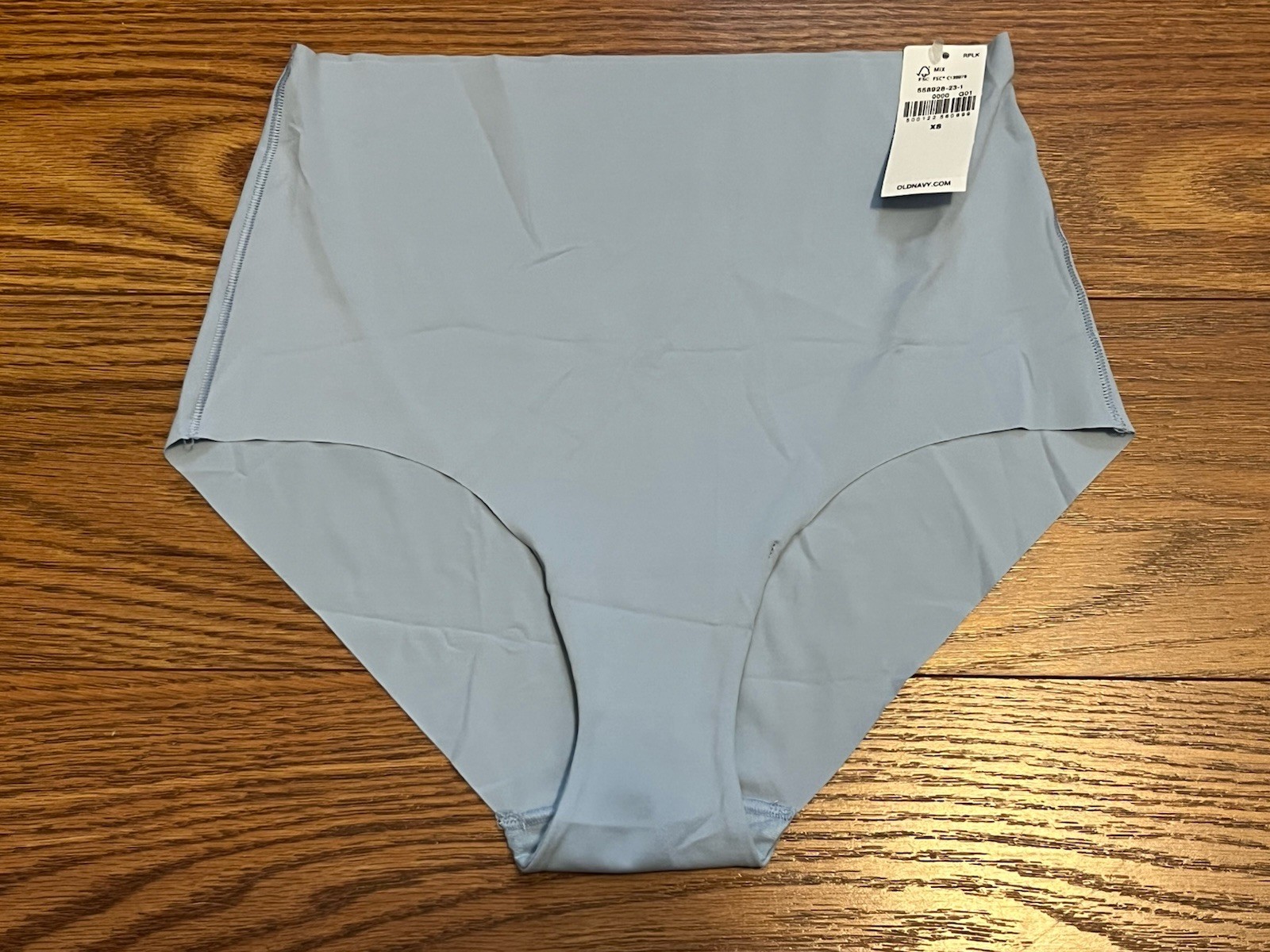 OLD NAVY Blue High-Waisted No-Show Brief Panties Size XS Laser Cut