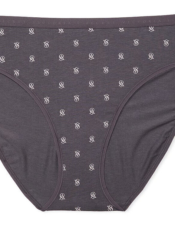 S M L XL XXL Tornado Grey LOGO Cotton Victorias Secret HighLeg Waist Brief Panty