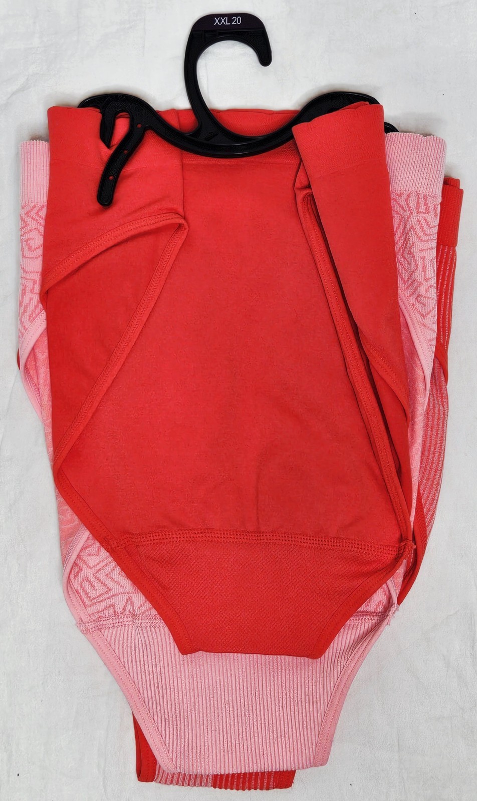 Kindly Yours Women’s Plus Ribbed Seamless Bikini Panty 3 Pack Red Pink 2XL (20)