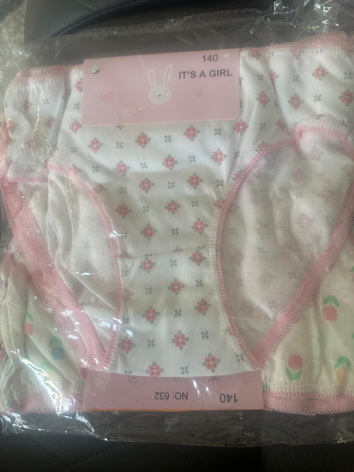 12 Pack ,Girls, Cotton panties, Underwear, all size Soft, Breathable Floral,New