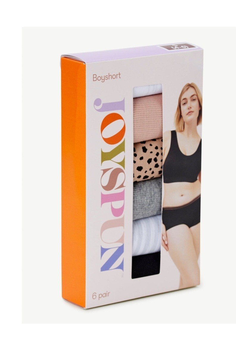Joyspun Women’s Panties Medium (8-10) Seamless Boyshort Mixed print