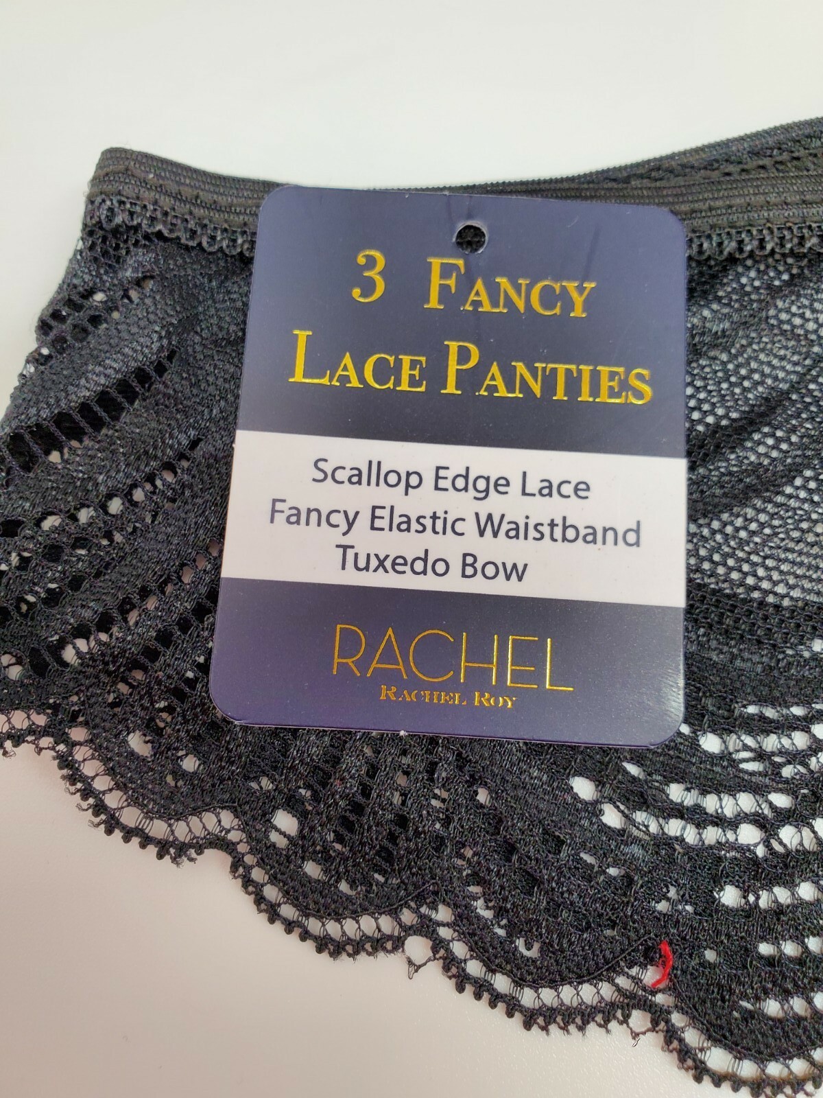 RACHEL ROY 3-Pack Women’s Medium Large XLarge Lace Panties Pink/Black/Ginger
