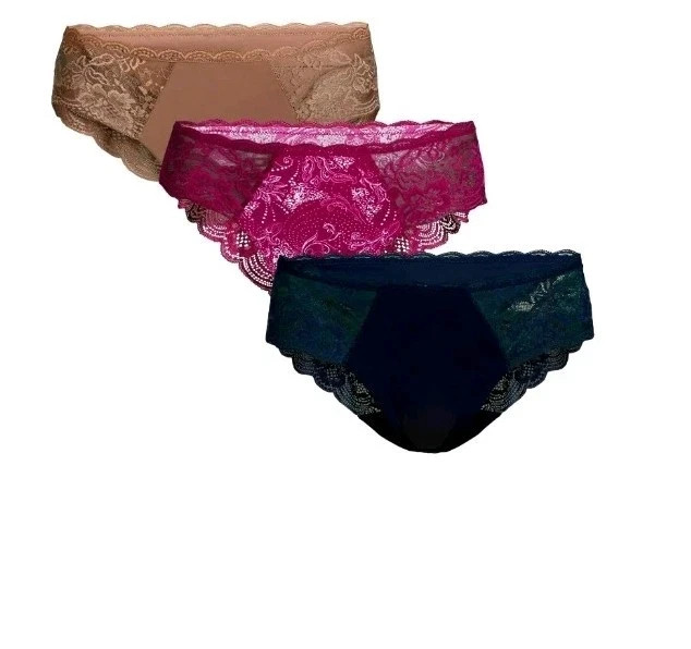 Joyspun Women’s Micro & Lace Cheeky Underwear (3) Pack, Joyspun Lace Underwear