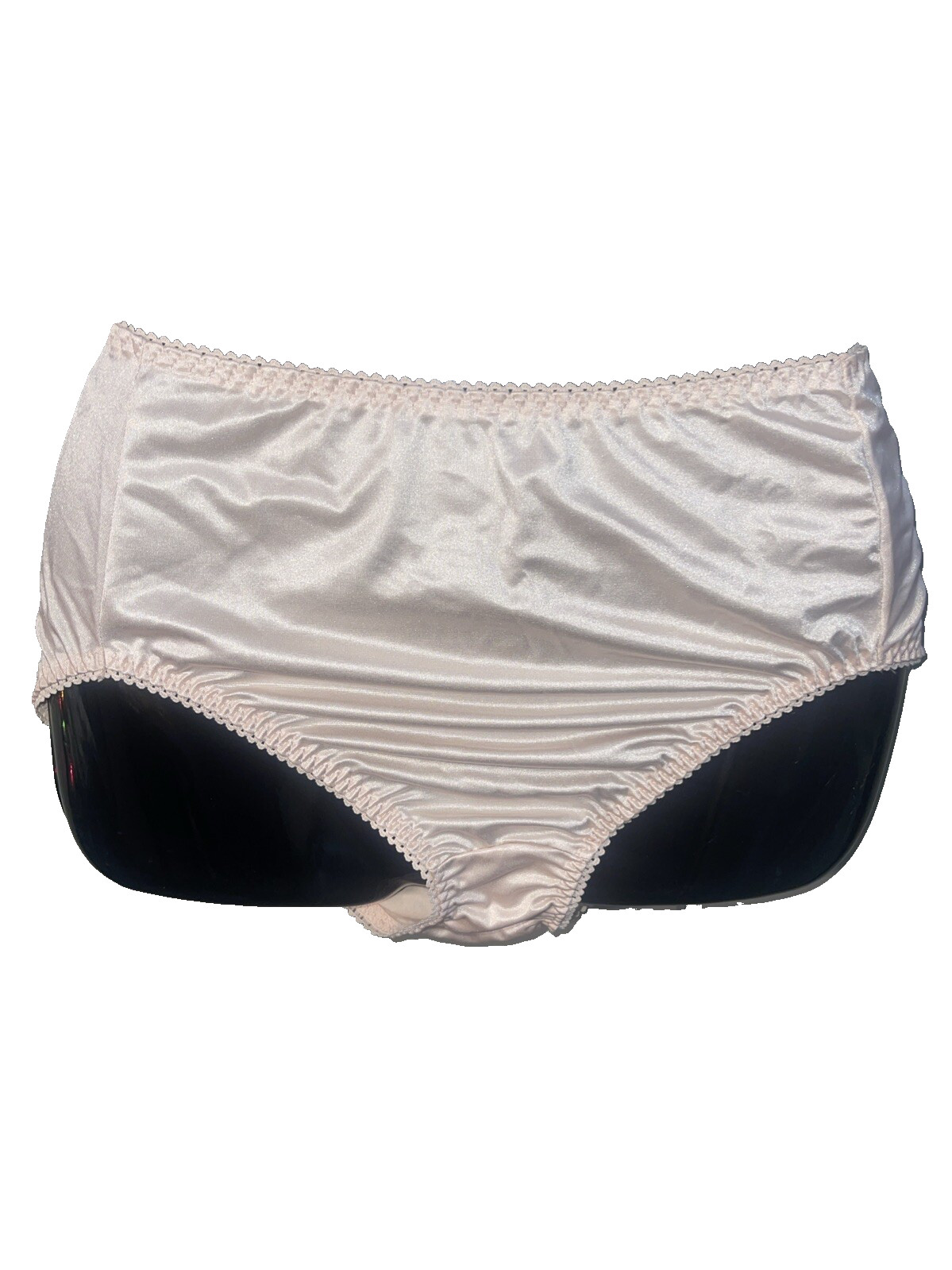 Vanity Fair Satin Shaping Brief Panty Beige 3X Sissy Fetish Granny Vintage Vibes