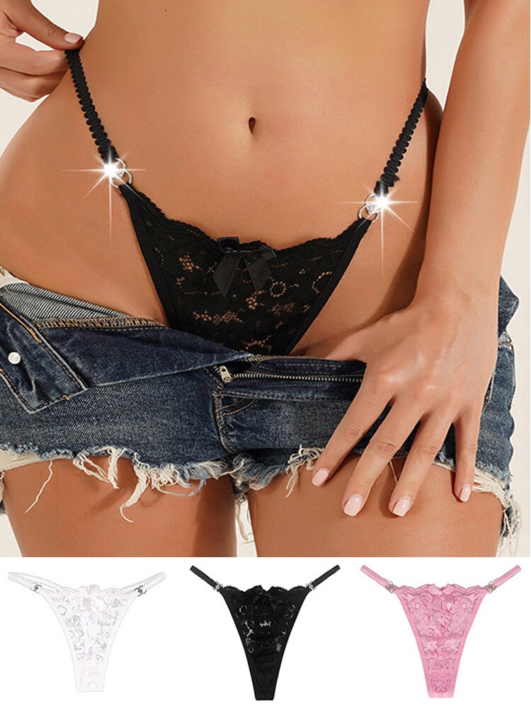 Women’s Sexy Lace Panties Briefs Underwear Lingerie Knickers Thongs G-String US