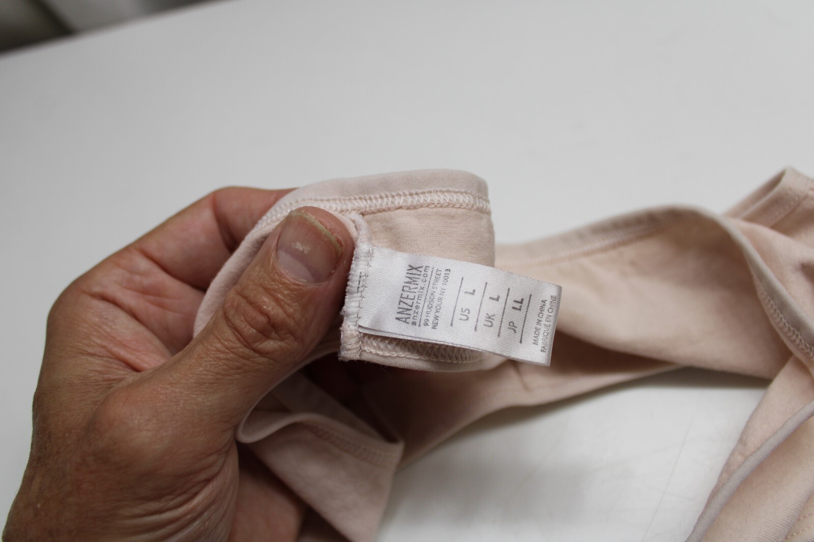 ANZERMIX Miley Thong Blush LARGE