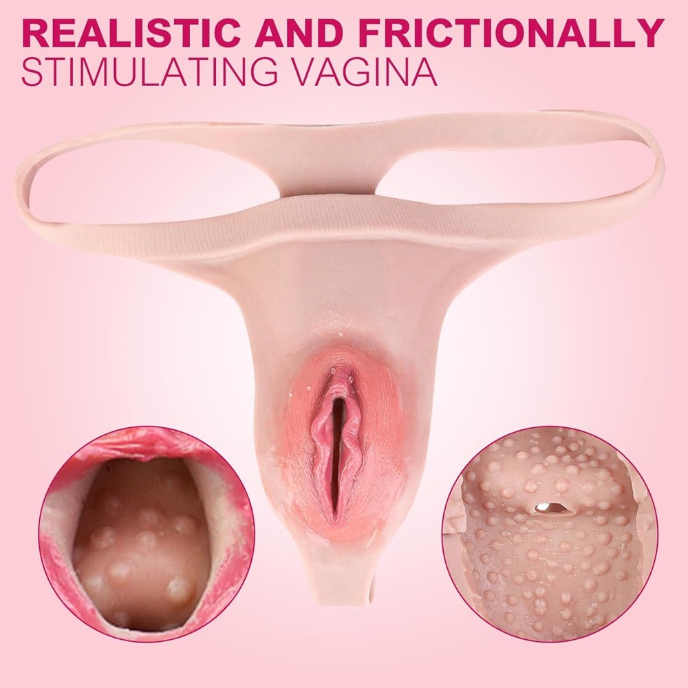 Men’s Hiding Gaff Panties Silicone Thong Panties for Crossdressing Transgender