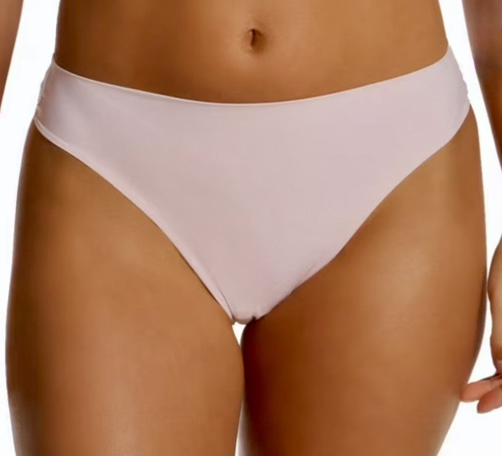 WARNERS Smooth It Over Blush Pink High Waist Thong Panty Womens L 7 XL 8 2XL 9