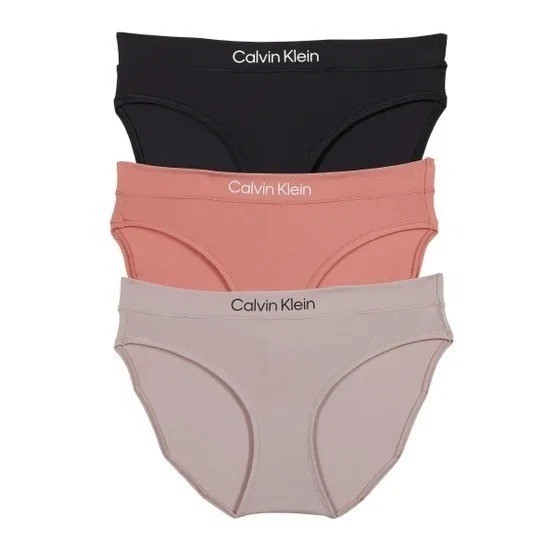 Calvin Klein Women’s Bikini Panties, Comfortable Fit, 3-Pack (X-Large, Regular)