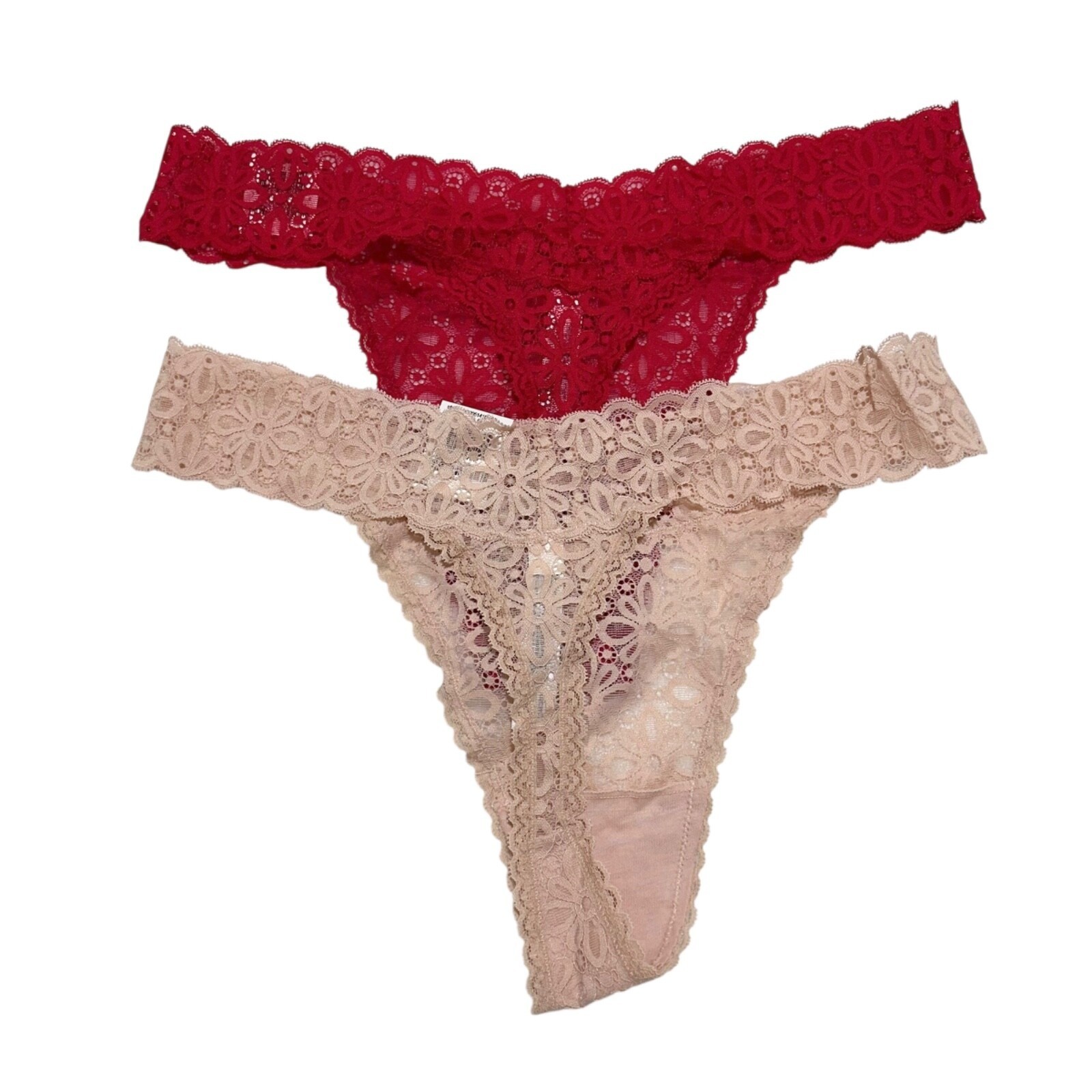 Jenni Intimates Womens Chai Red Plus Size Fits 1X-3X One Size (2) Pairs ~ NWT