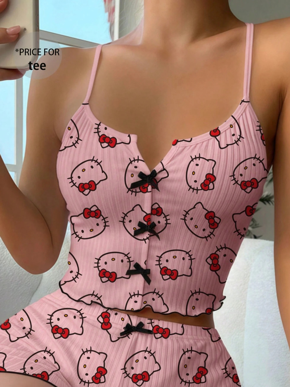 Hello Kitty Womens Plus Size Pyjamas Summer Top Comfy Sleepwear Cheap24