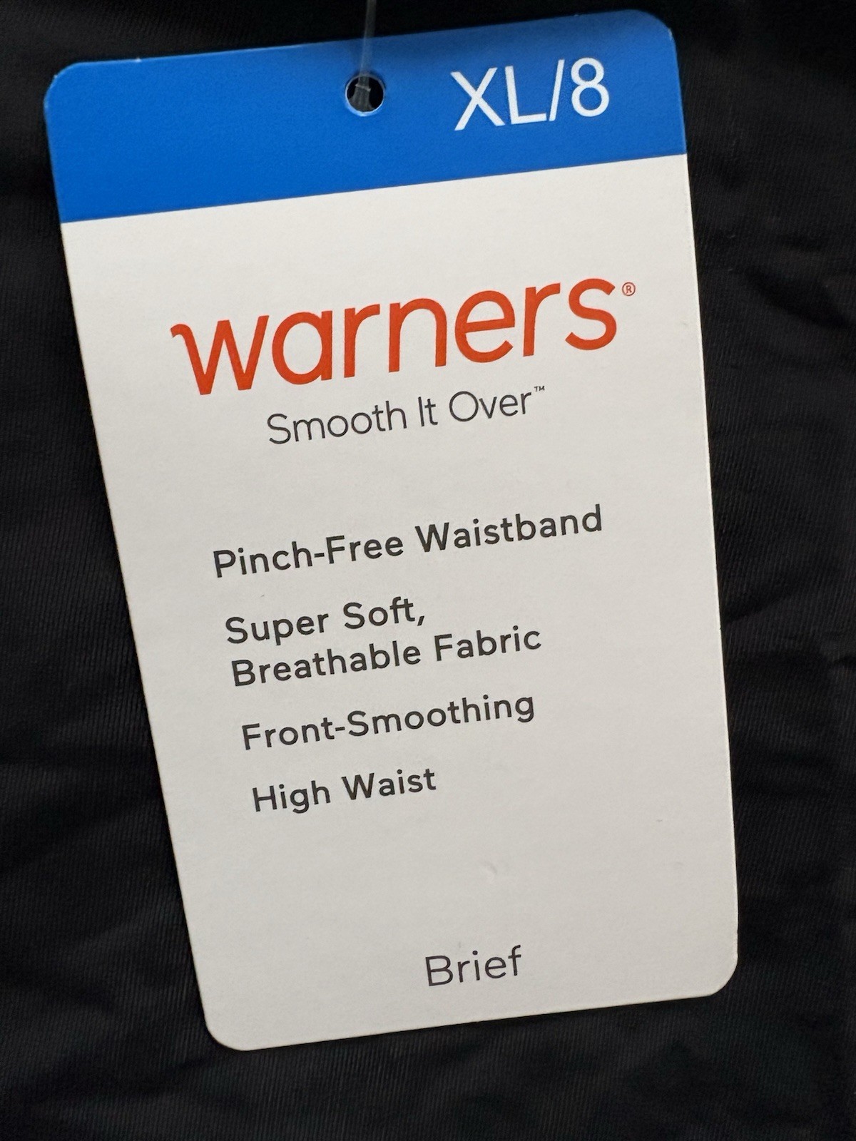 NEW Warners Briefs Smooth It Over Pinch-Free 2 Pair High Waist Women’s XLarge 8