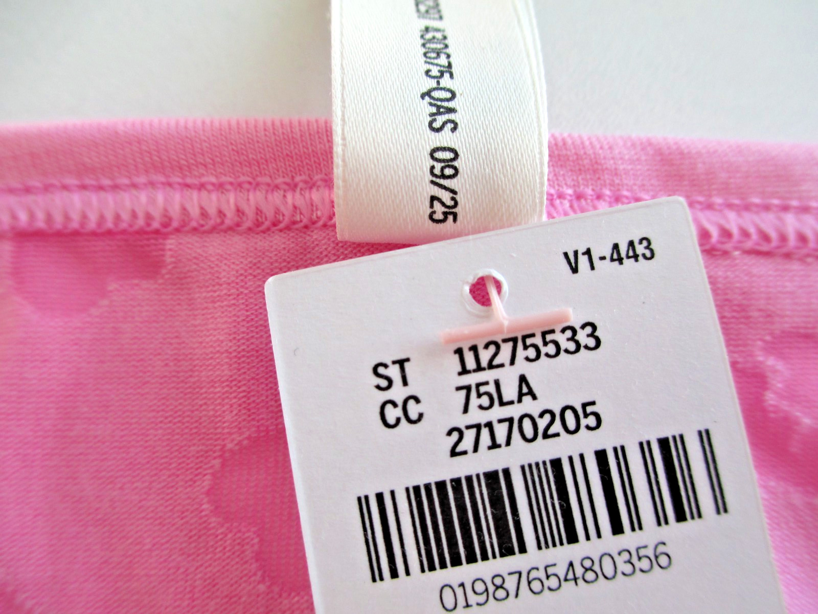 VICTORIA’S SECRET PINK Modal String Bikini Panty S SMALL Pink NWT Mesh Hearts VS