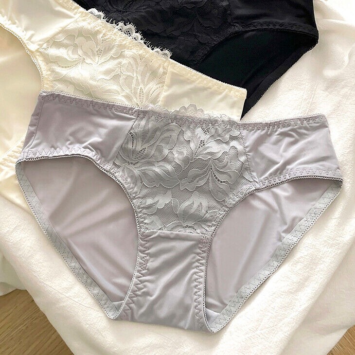 6 Pack Lot Sexy Ladies Womens Panties Briefs Ice Silky Lace Underwear Intimates