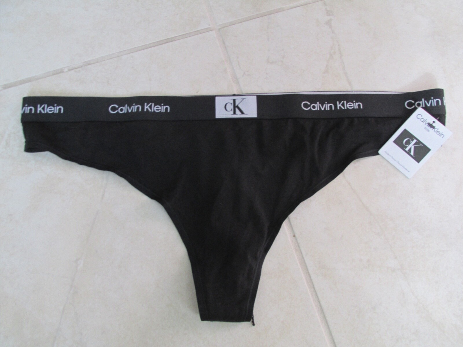 NEW Calvin Klein 1996 Modern Thong Underwear WOMEN’S Plus SZ 3x Black $22.00