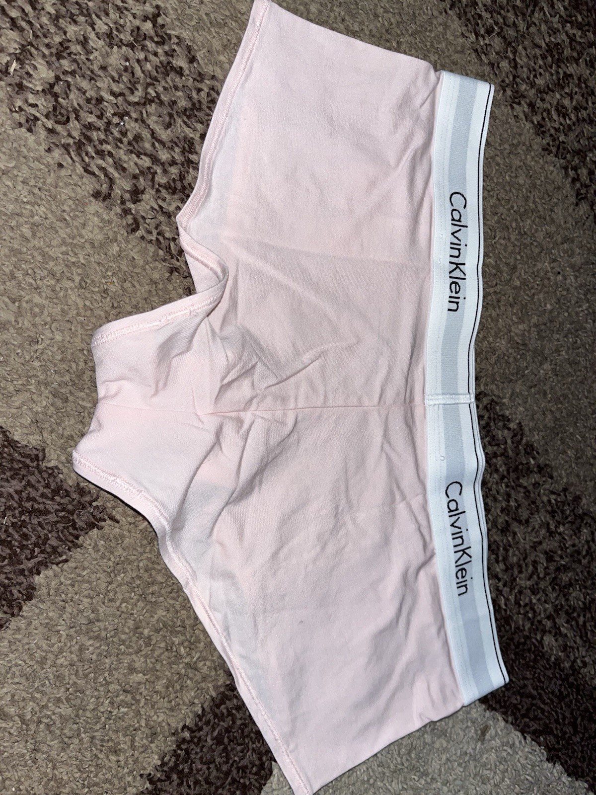 NWT Calvin Klein Icon Cotton Modal BOYSHORT Panty F3788 Pink Large $24