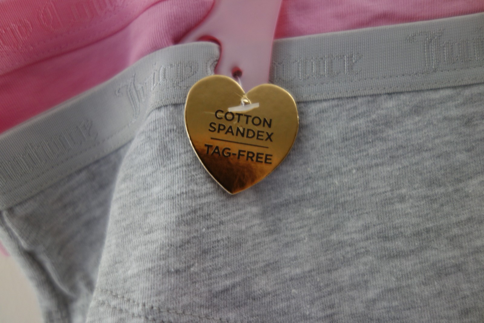 Juicy Couture 5-Pack Soft Stretchy Cotton Cheeky Panties Butterfly Pink (XL) NWT