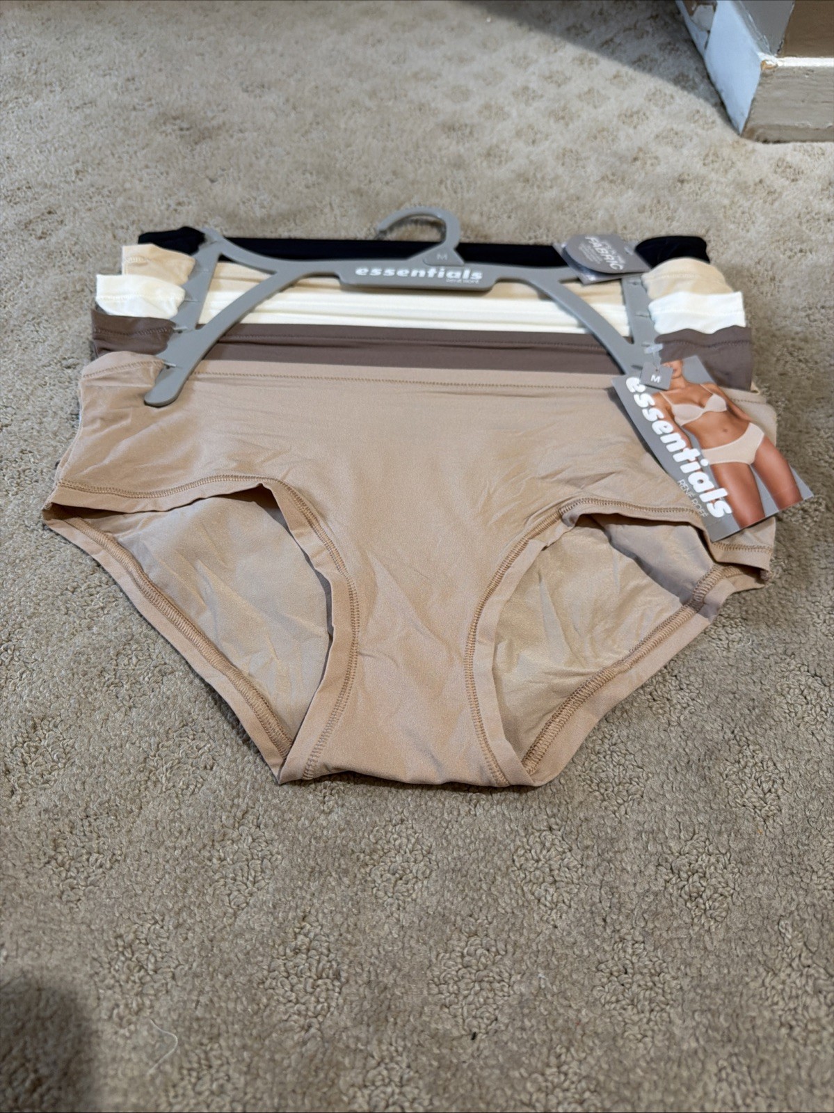 Essentials By Rene Rofe 5pk Multicolor Flexible Fit Hipsters Panties. Sz M. NWT