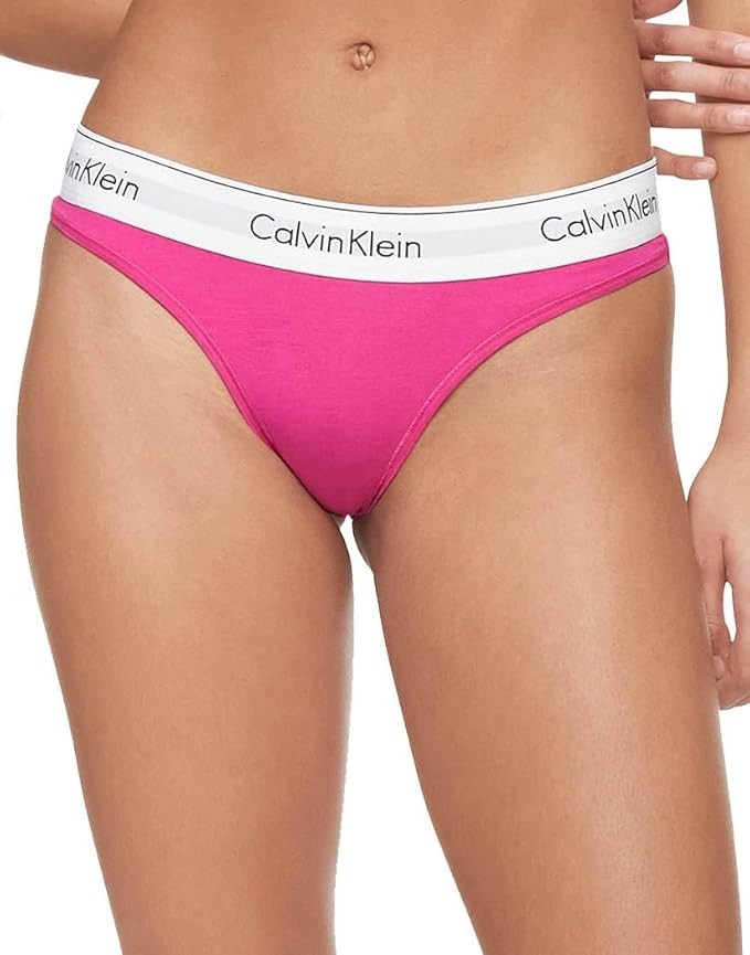 Calvin Klein L25416 Womens Pink Modern Cotton Brazilian Bikini Underwear Size M