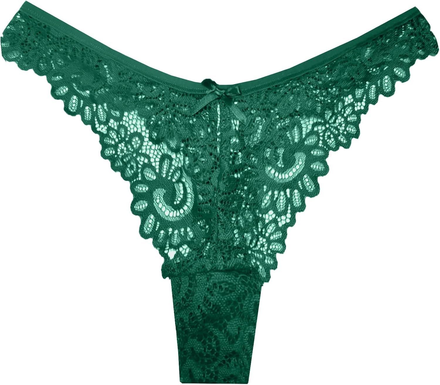 Sexy Seamless Thongs for Women Lace Underwear Breathable Low Rise T-Back Panties
