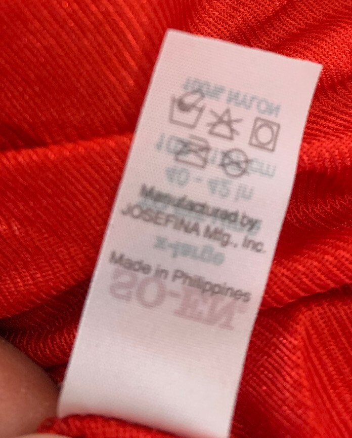 Nwot 100% Nylon red High Waist brief panties XL With Nylon Satin Gusset