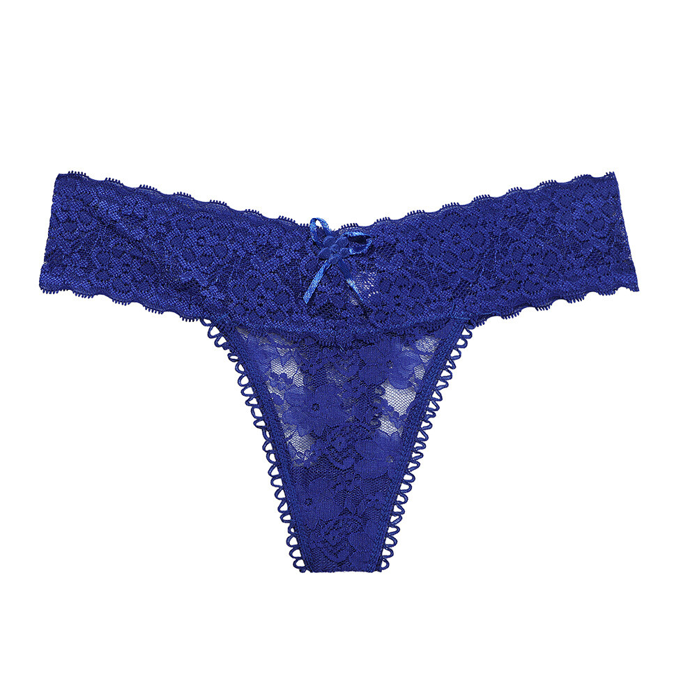4 Pack Lot Sexy Womens See Through Lace Panties Thong Gstring Underwear Lingerie