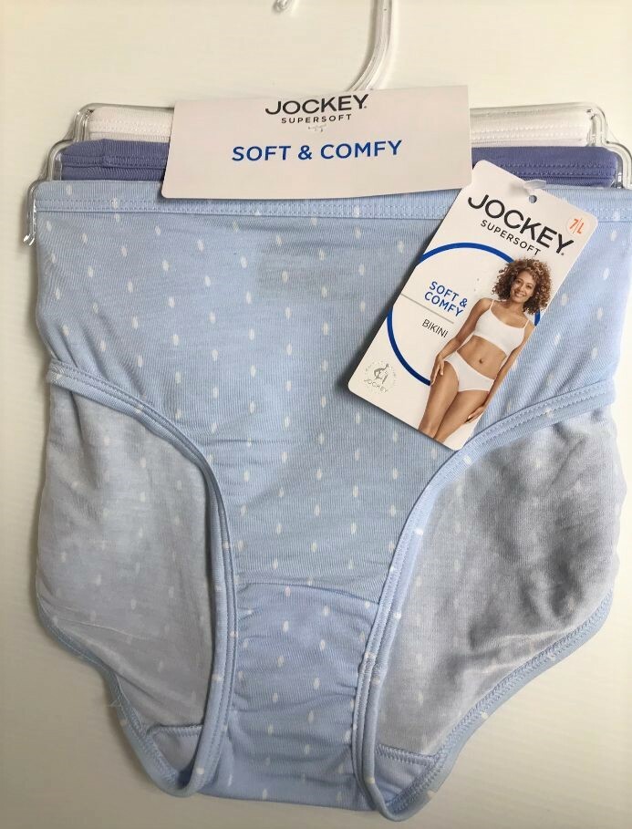 Jockey Women’s Supersoft Modal Panties BIKINIS Size 5, 6, 8, 9 or 10 Set/3