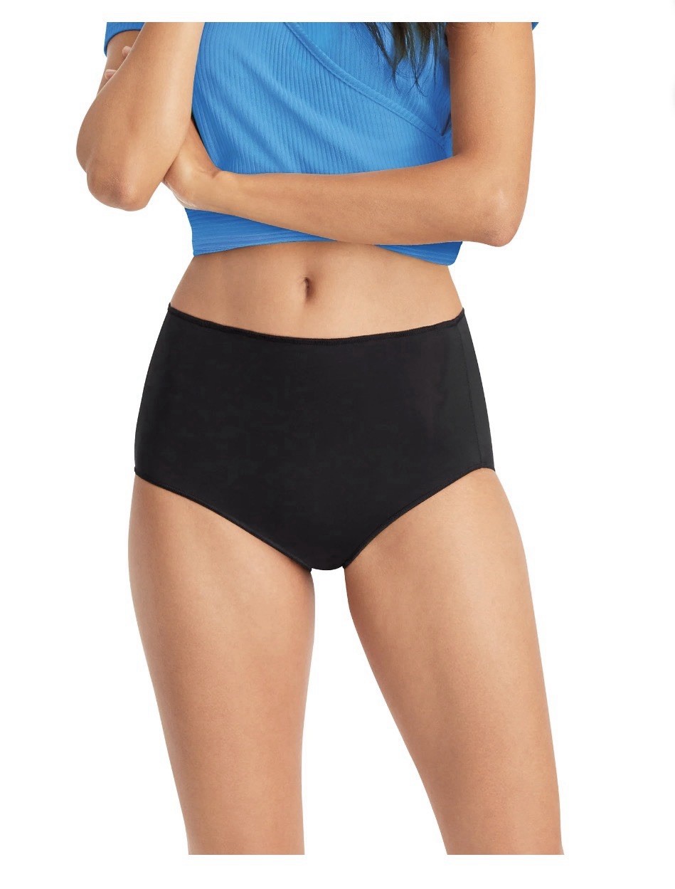 10-Pack HANES Women’s Size 8/XL Microfiber Tagless Briefs Smooth Cool Comfort