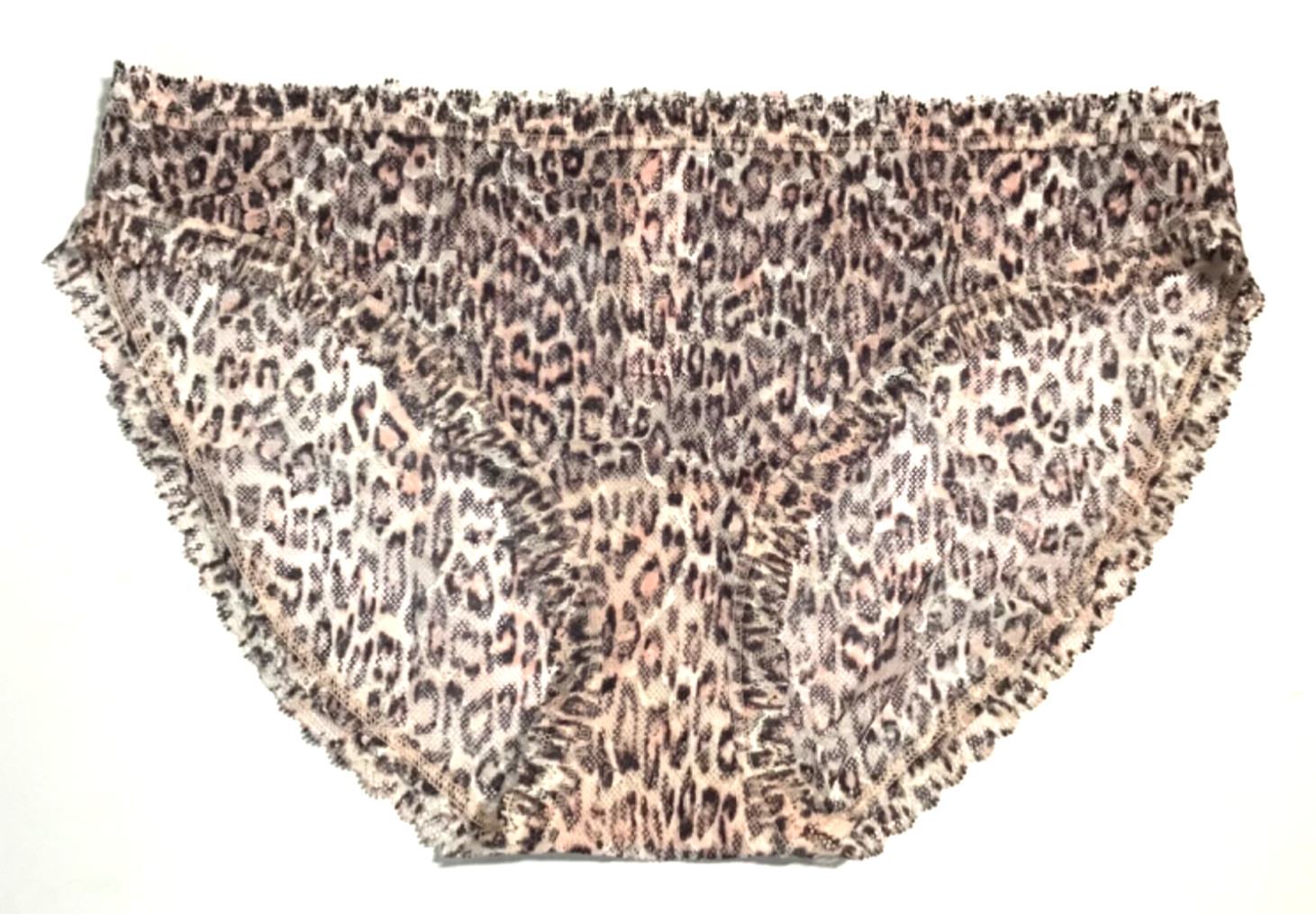 Victoria’s Secret The Lacie Lace Bikini Panty Medium Purest Pnk Animal Print NEW