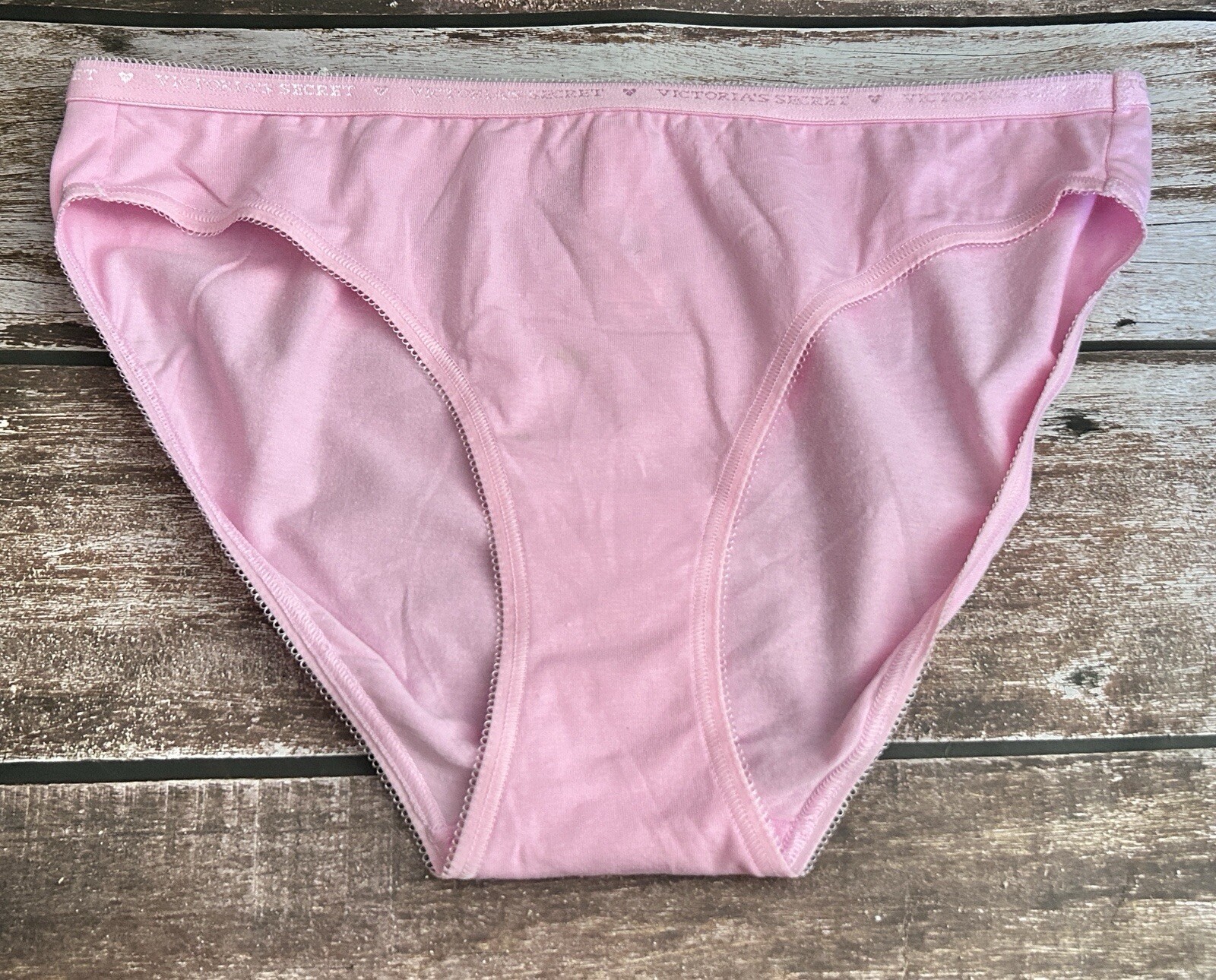 NWT Vtg Victorias Secret Pink “Angel”Wings Bikini Small Gold Heart Bling Sparkle