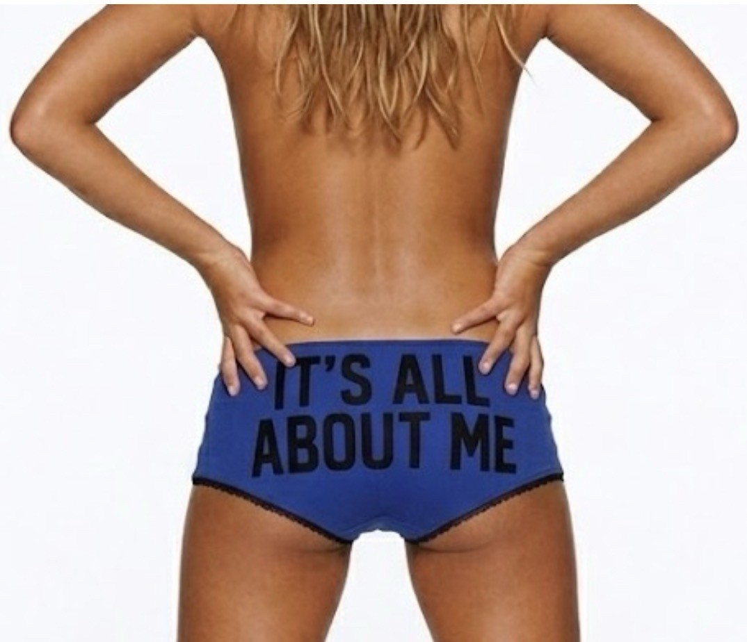 NWT 2010 Y2K PINK VICTORIAS SECRET ITS ALL ABOUT ME Dog Logo BOY SHORTS PANTY M