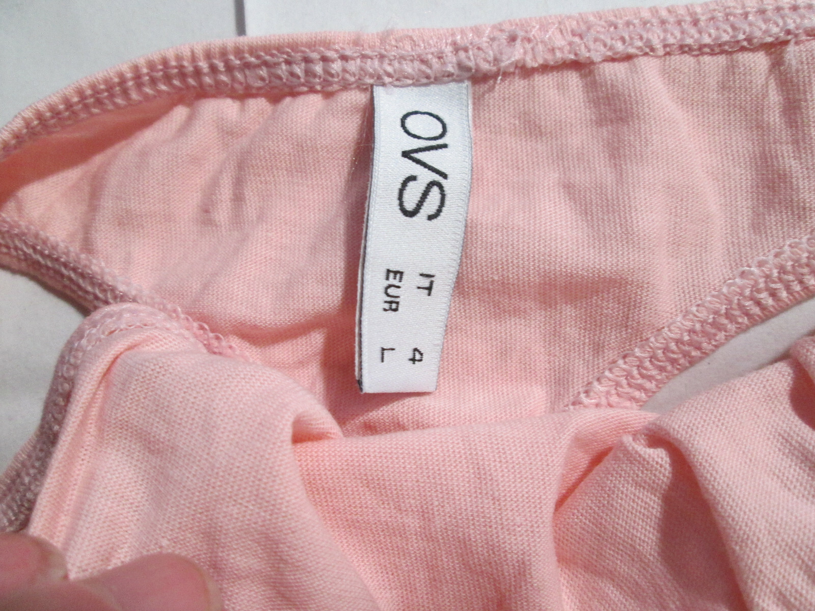 2 New 95% Cotton Thong Panties💜 Size L Set of Peach + Gray Lime ‘Guac is Extra’
