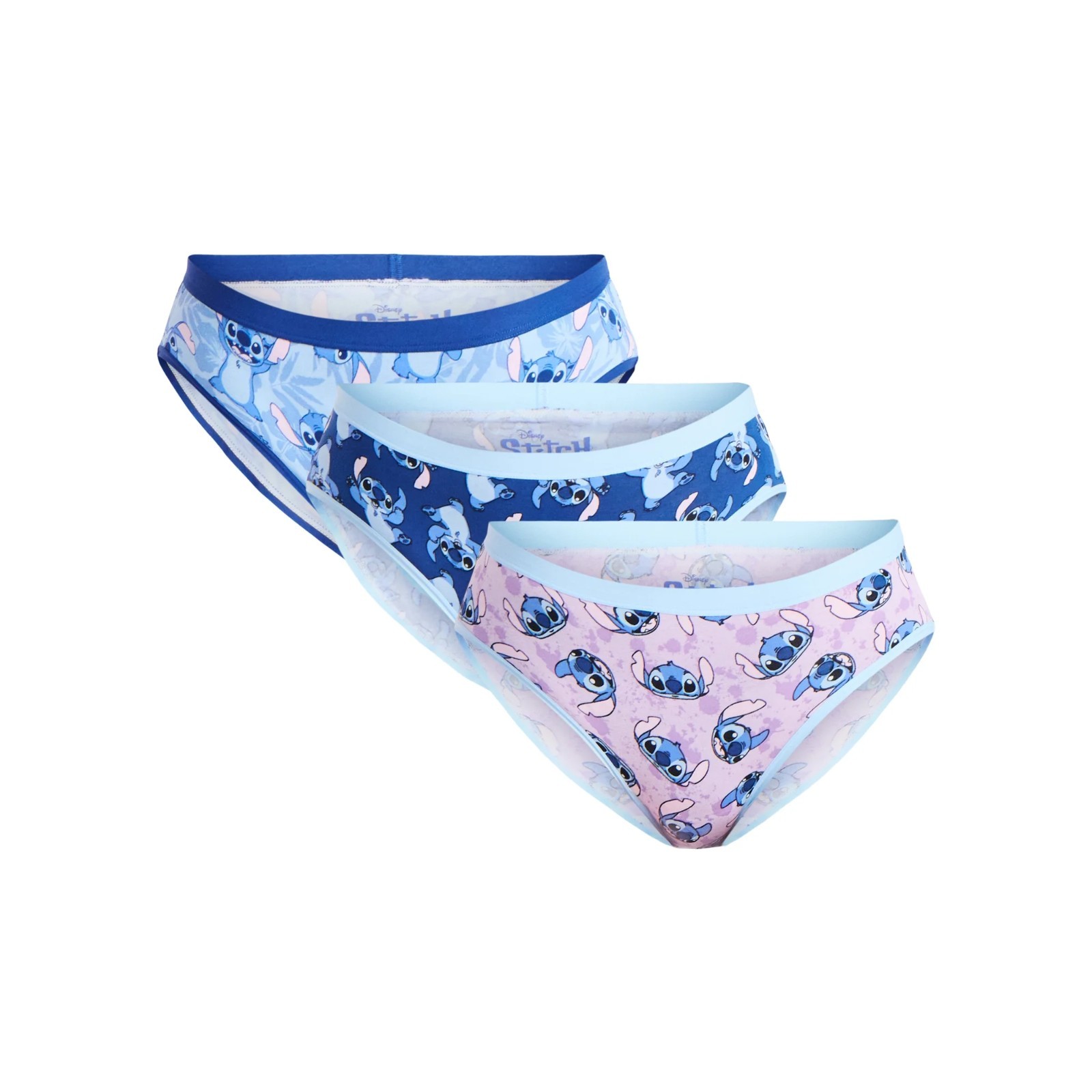 Womens Disney Stitch Hipster Panties, 3-Pack size M (8-10)