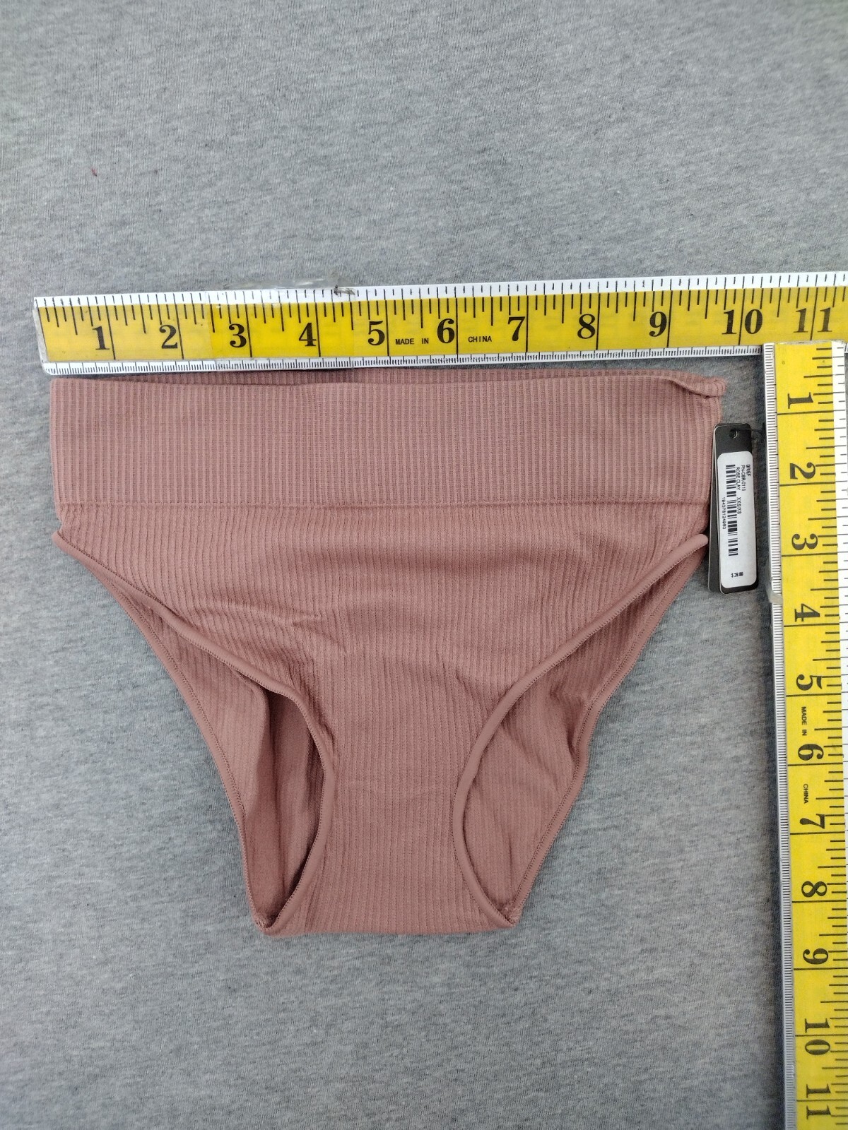 SKIMS Full Brief Ribbed Panties Women’s Color Rose Clay Size XXS/XS PN-CBR-0110