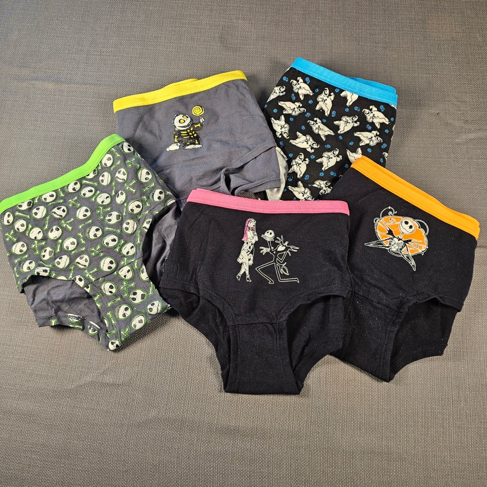 Disney Nightmare Before Christmas Panty Set 5pk Jack Sally Oogie Boogie Large
