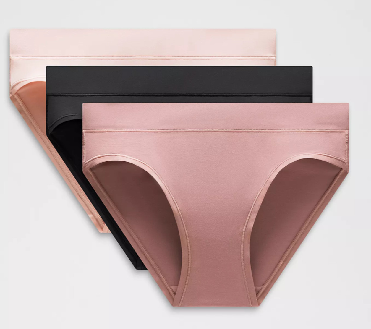 Set of TWO Lululemon UnderEase Mid-Rise Bikini-MED-Underwear Panties-*No Black*