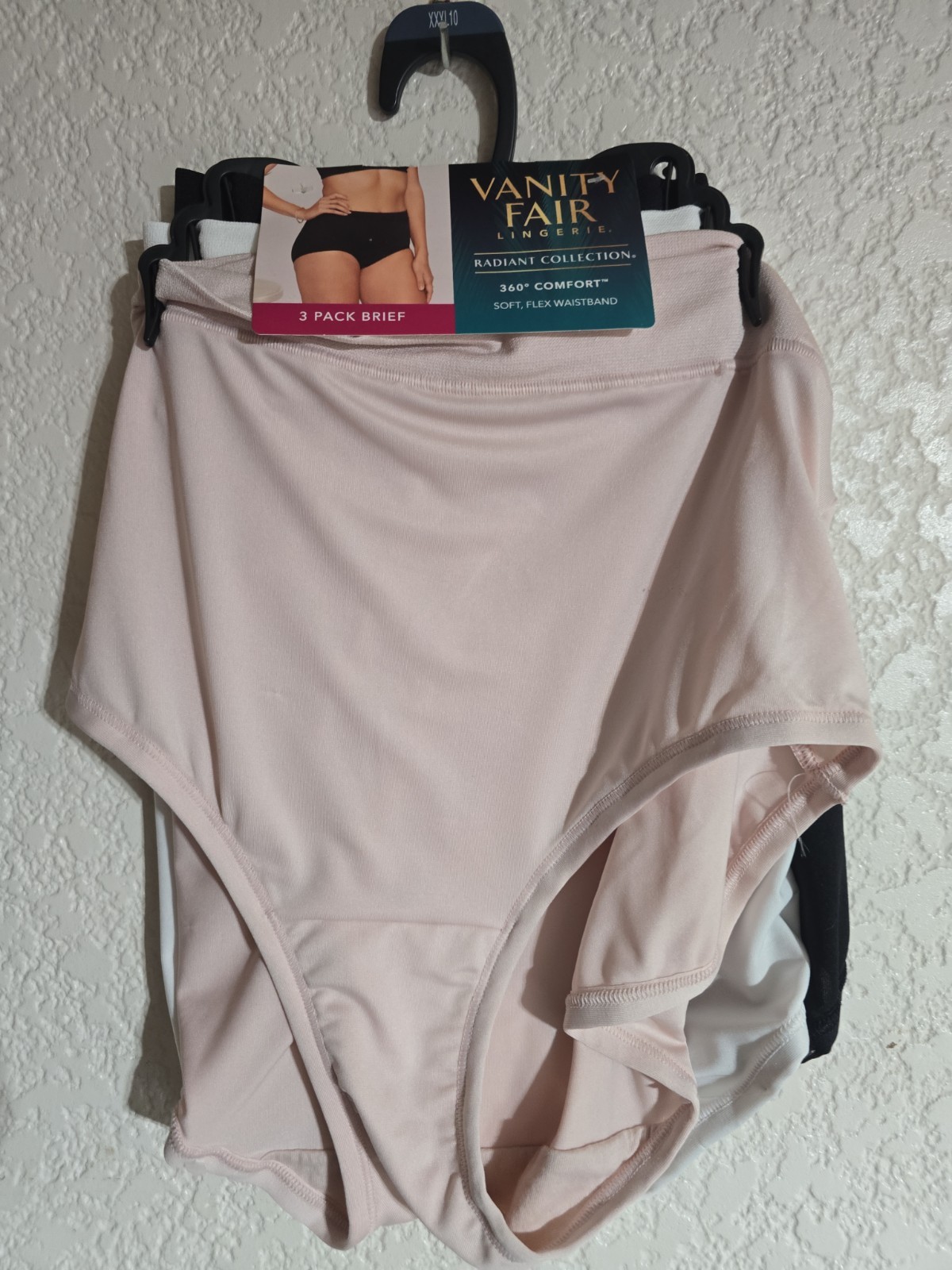 RADIANT VANITY FAIR BRIEF PANTIES 360 COMFORT 3 PACK SZ XXXL 10