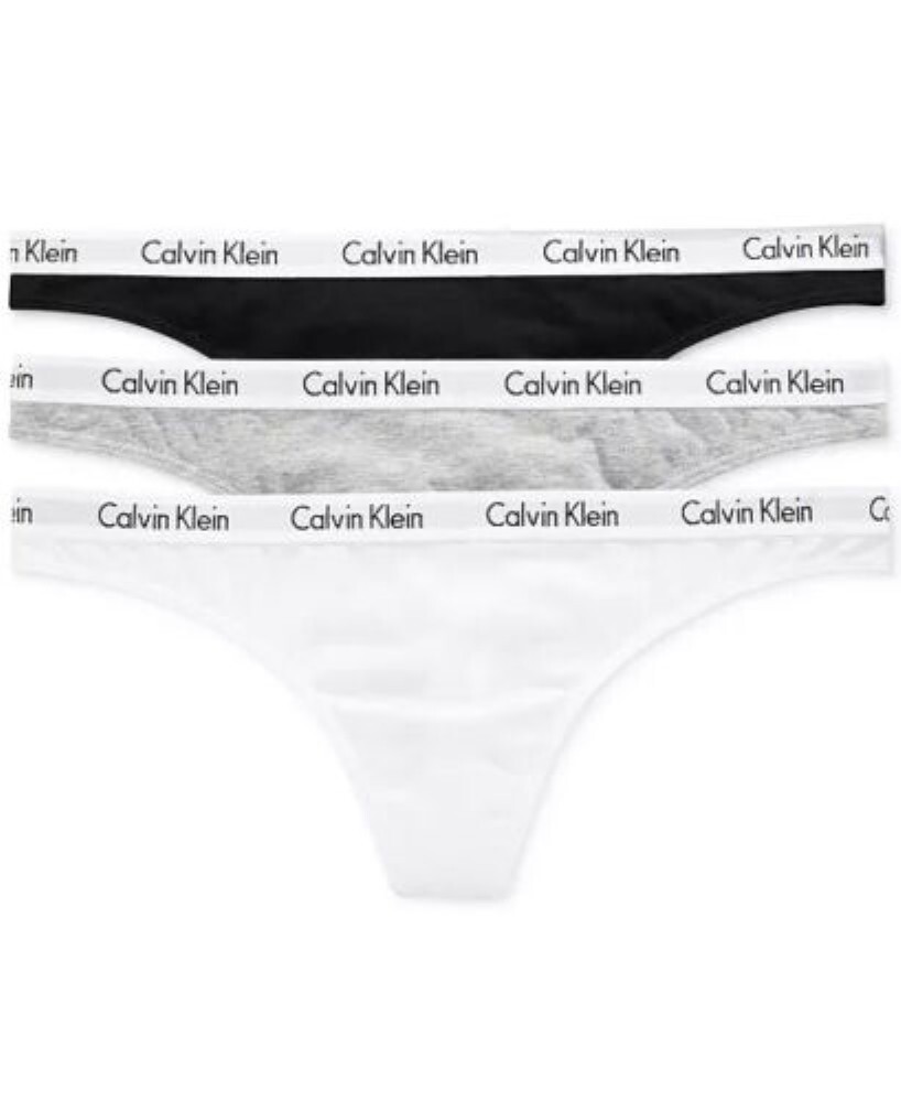 NWOT 3-Pack Calvin Klein Size L Carousel Thong QD3587