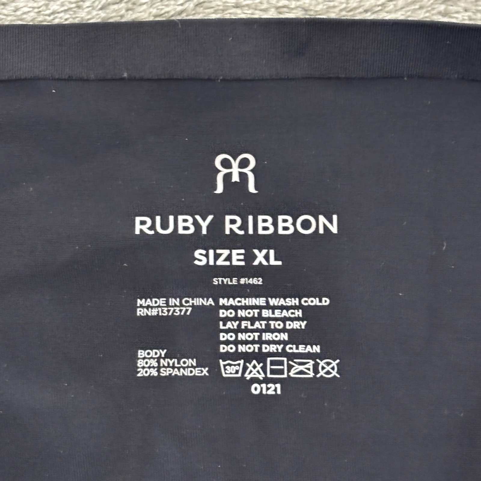 Ruby Ribbon Second Skin Panty Womens XL Black Seamless Stretch Style 1462